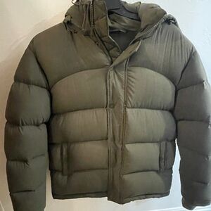 TNA Dark Green Puffer Jacket